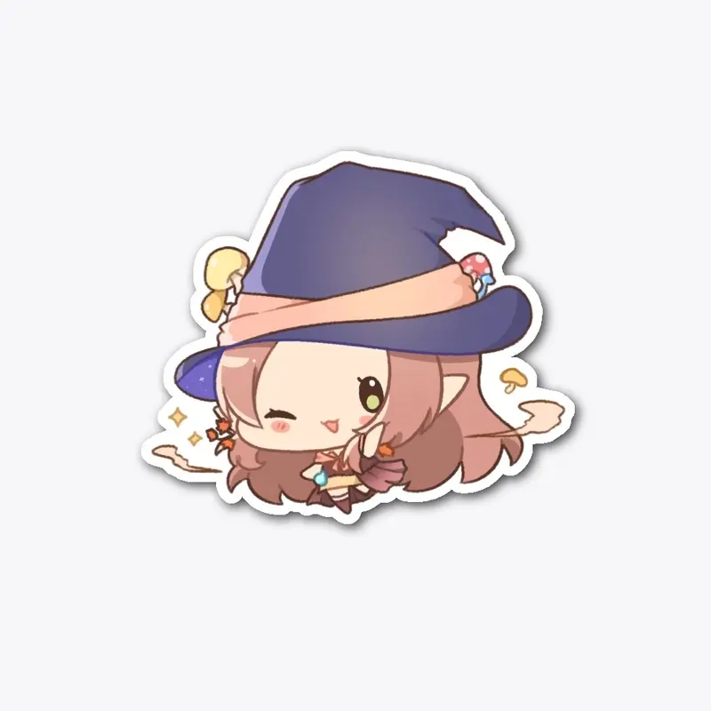 Winking Autumn Sticker